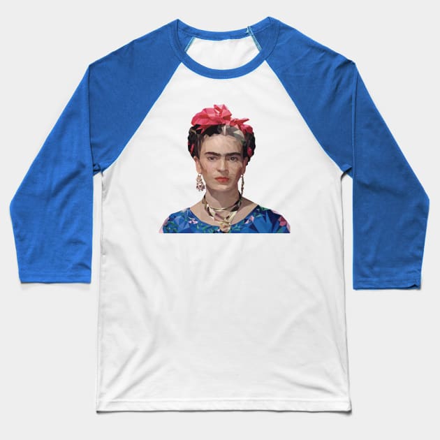 Frida Kahlo Baseball T-Shirt by Hermanitas Design